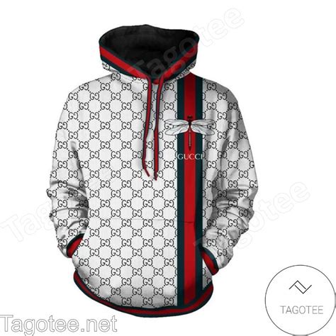 gucci dragonfly hoodie white|Gucci hoodie sale.